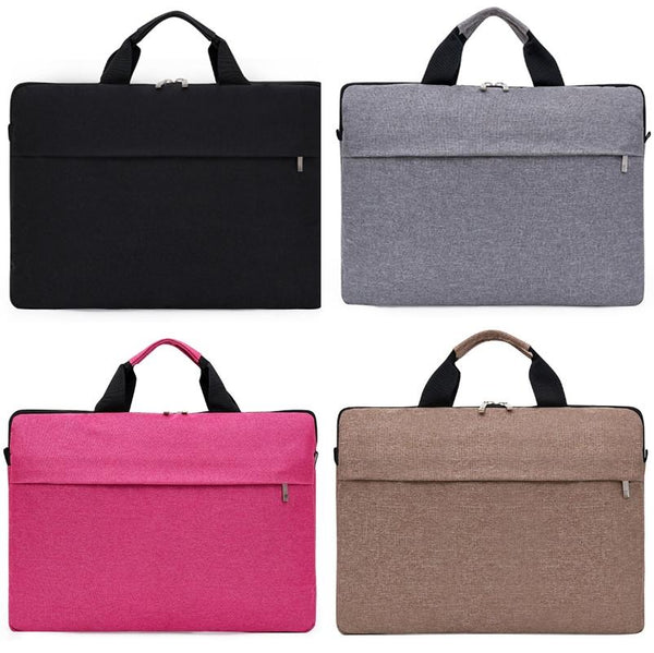 Waterproof Single Shoulder Notebook Bag 14 Inch Portable And Durable Pink Laptop Cases & Bags