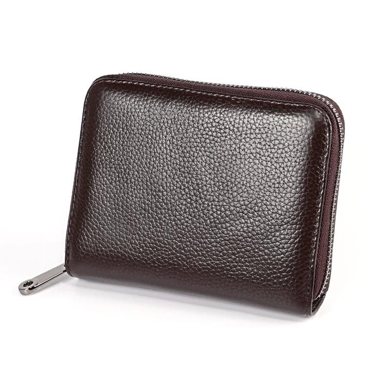 Leather Rfid Wallet Sleek And Secure Coffee Wallets