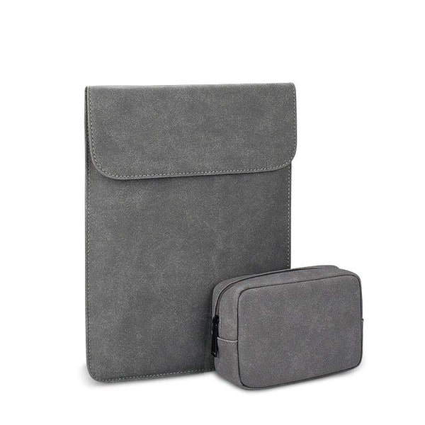 Parallel Deals Ultra Thin Notebook Liner Bag 14.1 15.4 Inch With Small Dark Grey Laptop Cases & Bags