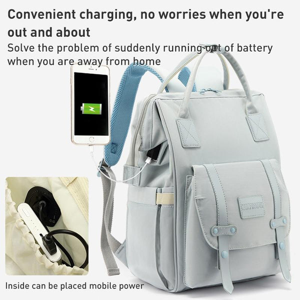 Convertible Diaper Bag Backpack For Little One Care Black Nappy Bags