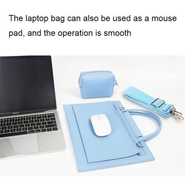 15 Inch Waterproof Laptop Bag With Power Pack Portable Sky Blue Laptop Cases & Bags