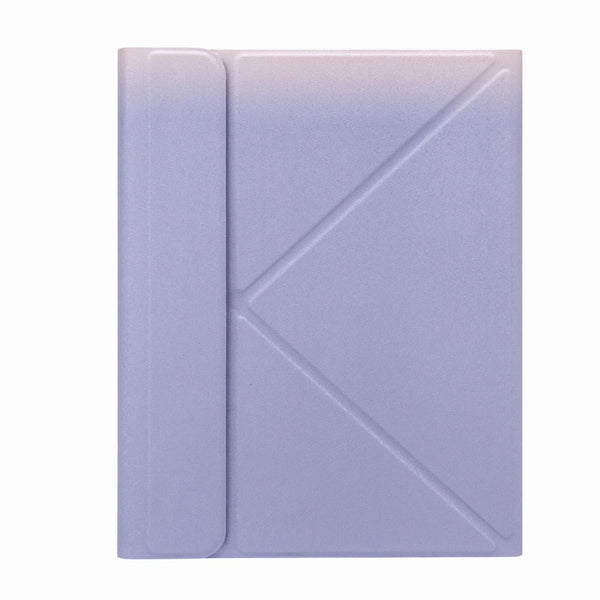 Bluetooth Keyboard Leather Case For Ipad Pro 11 With Three Fold Holder & Backlight Purple Keyboards