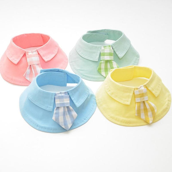 Pet Shawl Scarf Saliva Towel Dog Clothes Accessories Size L Pink Dog Clothing & Shoes