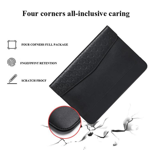 13 Inches 13 Inch Ultra Thin Magnetic Holster For Horizontal Embossed Notebook With Liner Bag Black Laptop Cases & Bags