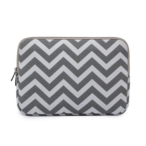13 Inches 13 Wavy Pattern Notebook Liner Bag Design Light Green Laptop Cases & Bags
