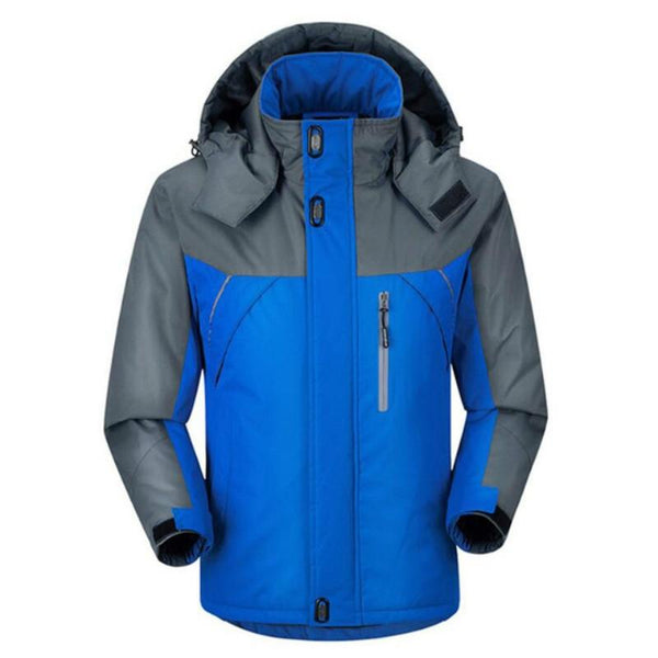 Men Winter Thick Fleece Waterproof Outwear Down Jackets Coats Size Xxxl Blue Coats Jackets & Vests