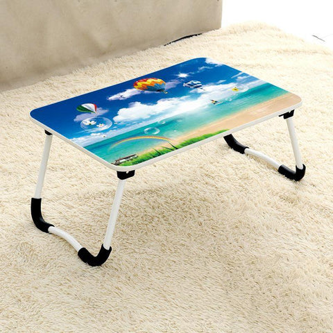 Folding Laptop Desk Non Slip W Shaped Legs Square Pattern Cloud Design Hcb5115c Stands Holders & Car Mounts