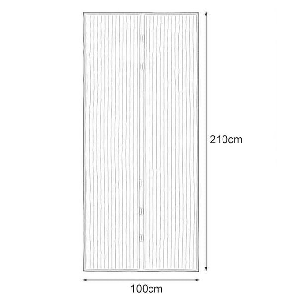 210X100cm Magnetic Mosquito Proof Screen Door Curtain Magic Mesh Coffee Other Door Hardware