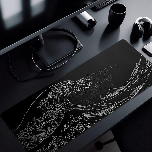 Non Slip Gaming Mouse Pad Big Wave Design No.4 400X900x3mm Mouse Pads & Wrist Rests