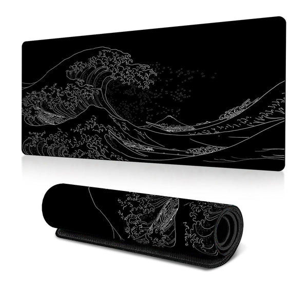 Non Slip Gaming Mouse Pad Big Wave Design No.4 400X900x3mm Mouse Pads & Wrist Rests