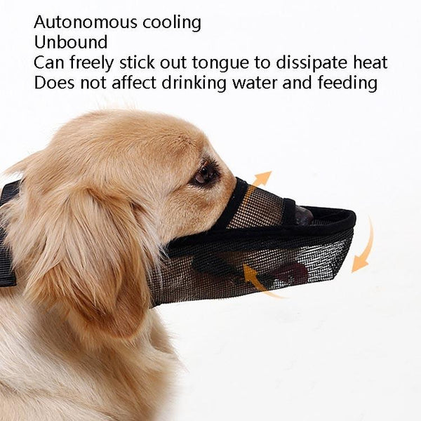 Dog Mouth Cover Anti Bite Mesh Medium And Large Dogs Drop Mask Xl Orange Muzzles