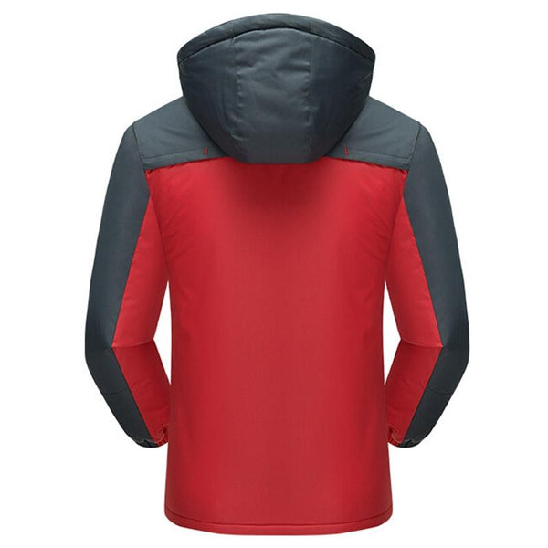 Men Winter Thick Fleece Waterproof Outwear Down Jackets Coats Size Xxxxxl Blue Coats Jackets & Vests