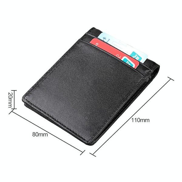 Anti Magnetic Leather Rfid Wallet Sleek & Secure Coffee Wallets