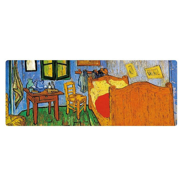 Large Oil Painting Desk Rubber Mouse Pad Room Mouse Pads & Wrist Rests