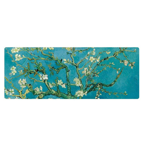 Large Oil Painting Desk Rubber Mouse Pad Room Mouse Pads & Wrist Rests