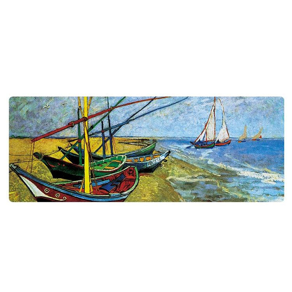 Large Oil Painting Desk Rubber Mouse Pad Room Mouse Pads & Wrist Rests