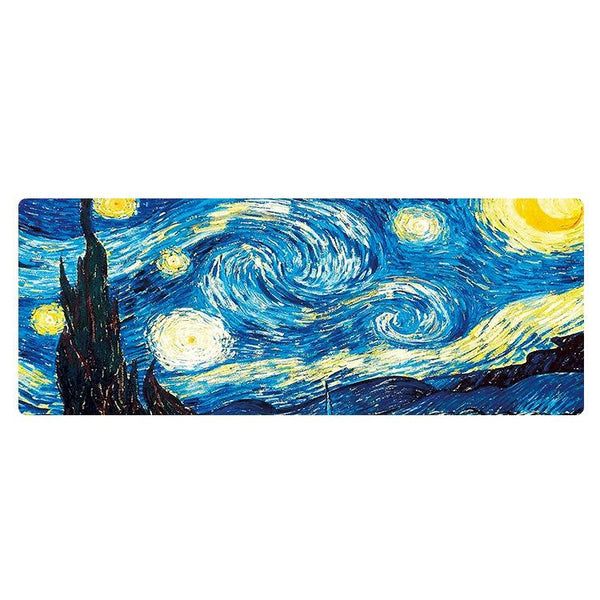 Large Oil Painting Desk Rubber Mouse Pad Room Mouse Pads & Wrist Rests