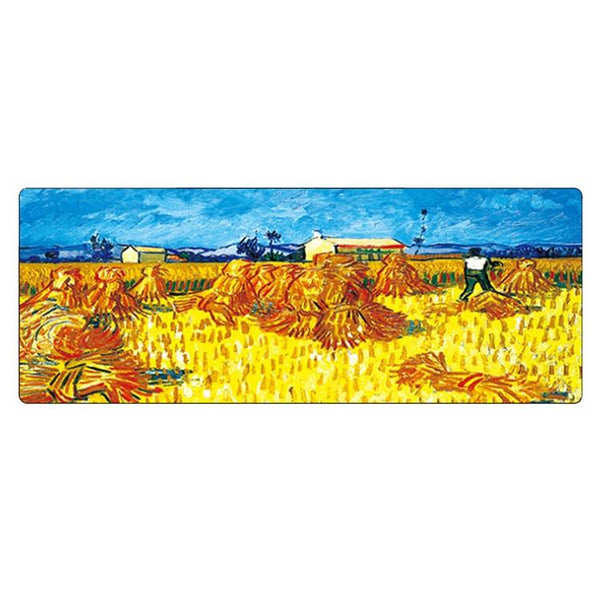 Large Oil Painting Desk Rubber Mouse Pad Room Mouse Pads & Wrist Rests