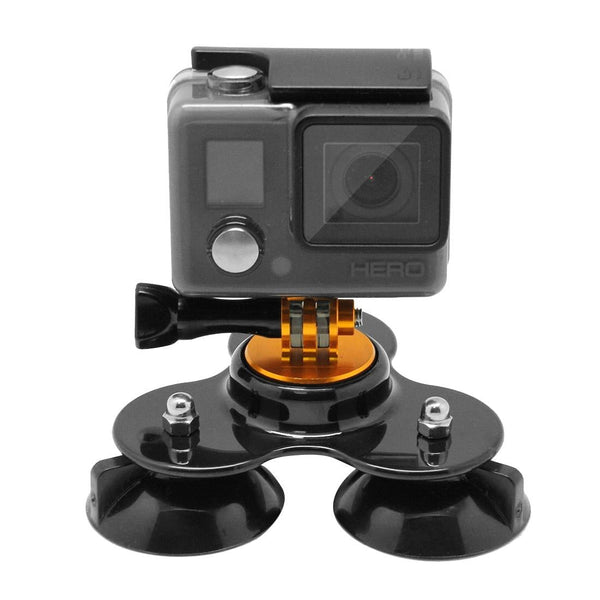 Universal Suction Cup Mount For Action Cameras With Tripod And Handle_Blue Tripods & Monopods