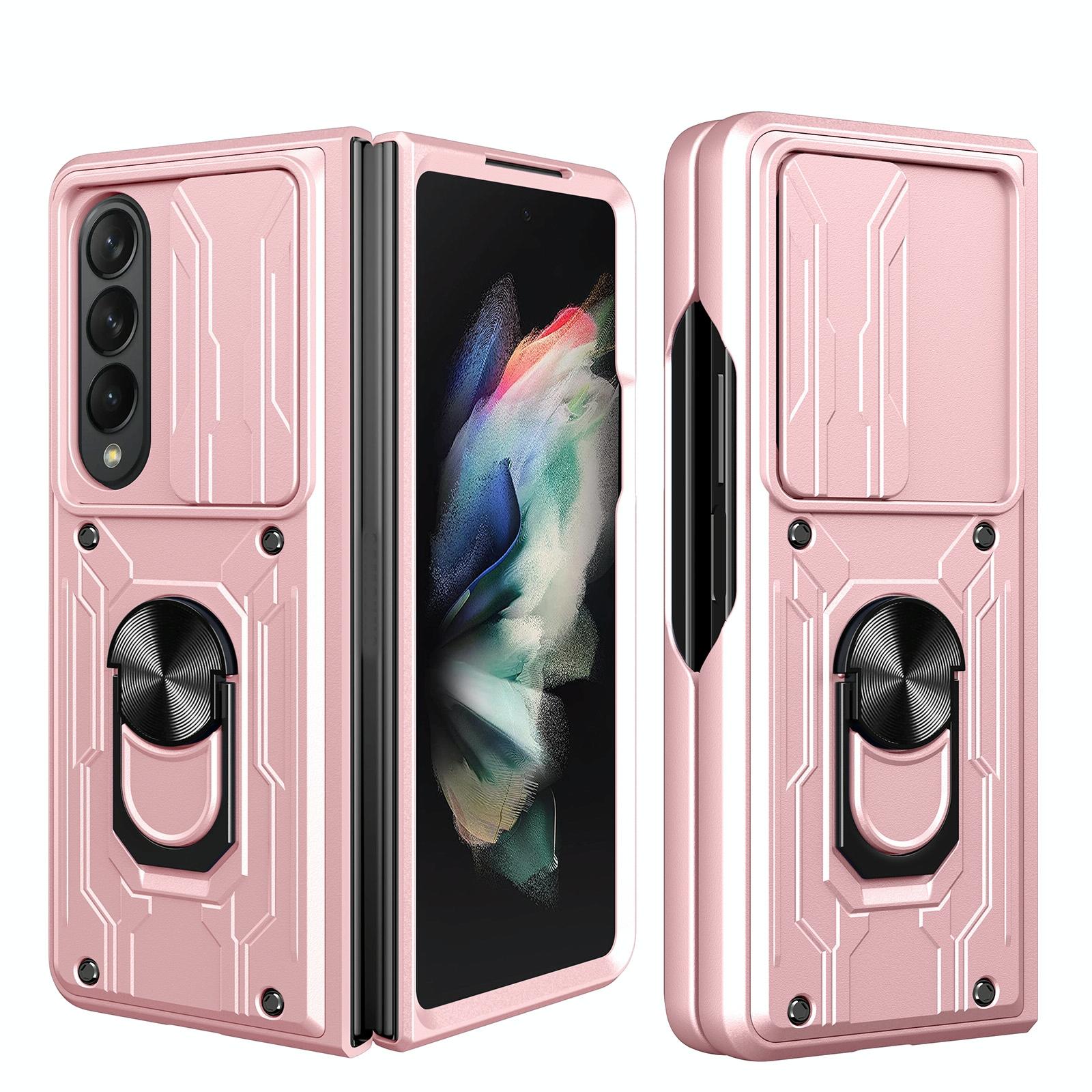 For Samsung Galaxy Z Fold4 5G Protective Sliding Camshield Phone Case Rose Gold Cases Covers & Skins