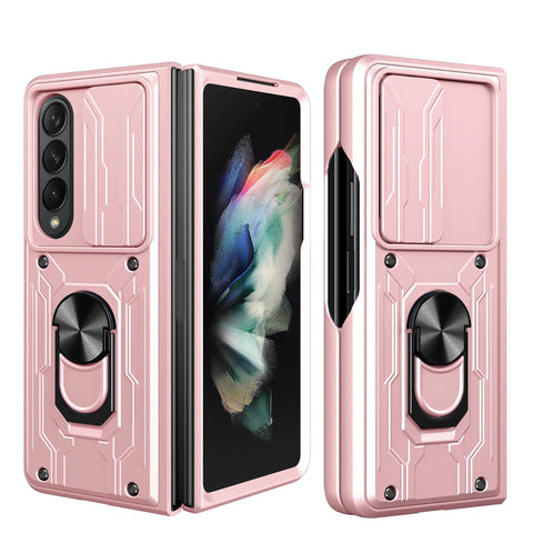 For Samsung Galaxy Z Fold4 5G Protective Sliding Camshield Phone Case Rose Gold Cases Covers & Skins
