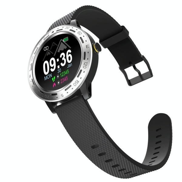 1.3 Inch Tft Screen Ip67 Waterproof Smart Watch Bracelet Support Sleep Monitor Heart Rate Blood Pressure Monitoring Silver Black Smart Watches