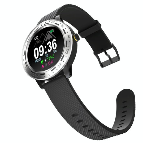 1.3 Inch Tft Screen Ip67 Waterproof Smart Watch Bracelet Support Sleep Monitor Heart Rate Blood Pressure Monitoring Silver Black Smart Watches
