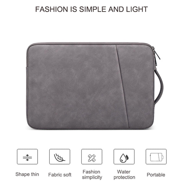 13.3 Inch Sheepskin Notebook Inner Bag Natural Elegant Gray Laptop Cases & Bags
