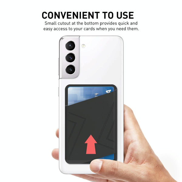 Silicone Adhesive Card Case Gray Cases Covers & Skins