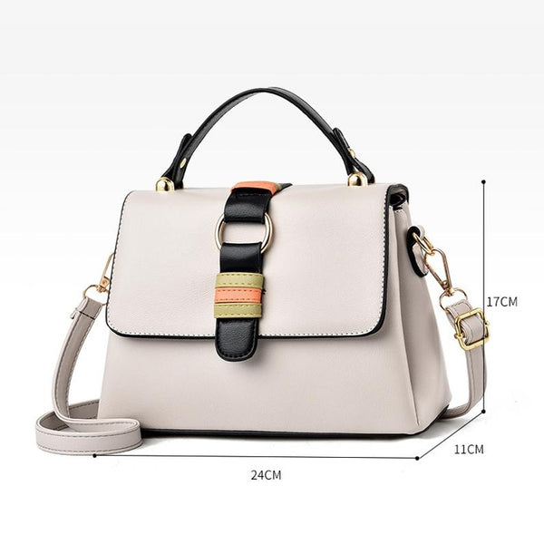 Parallel Deals Versatile Small Square Handbag For Women Rice Gray Women's Bags & Handbags