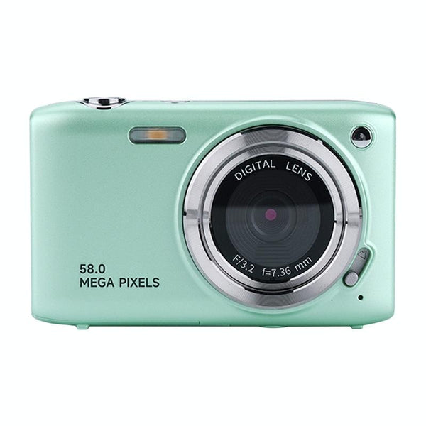 16X Zoom Hd Digital Camera With 2.88 Ips Screen_Light Green Digital Cameras