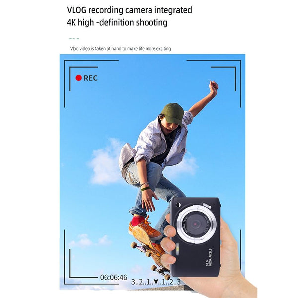 16X Zoom Hd Digital Camera With 2.88 Ips Screen_Light Green Digital Cameras