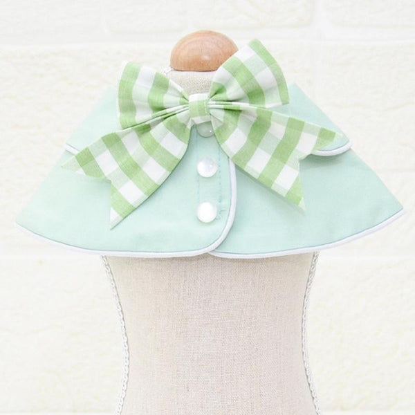 Pet Accessories Dog Small Shawl Bib Saliva Towel Triangle Scarf Size Light Green Dog Clothing & Shoes