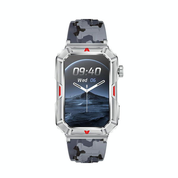 Smart Bracelet With Sleep Detection And Silicone Strap Bt5.2 Silver Activity Trackers