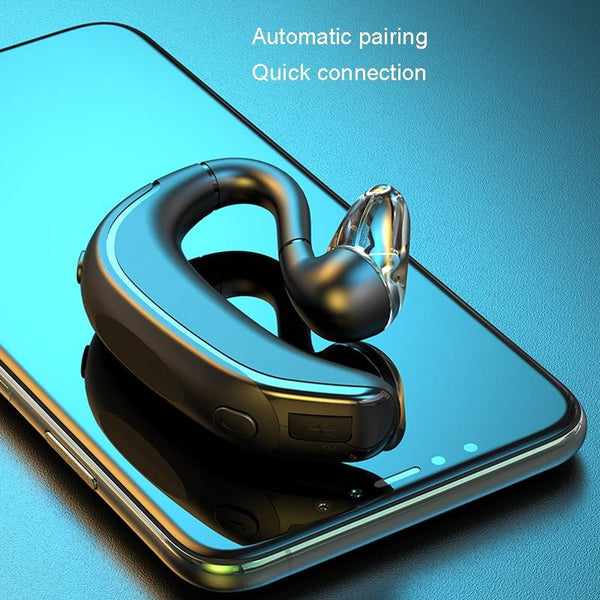 Business Bluetooth Earphones Left Right Rotation Grey Earbuds