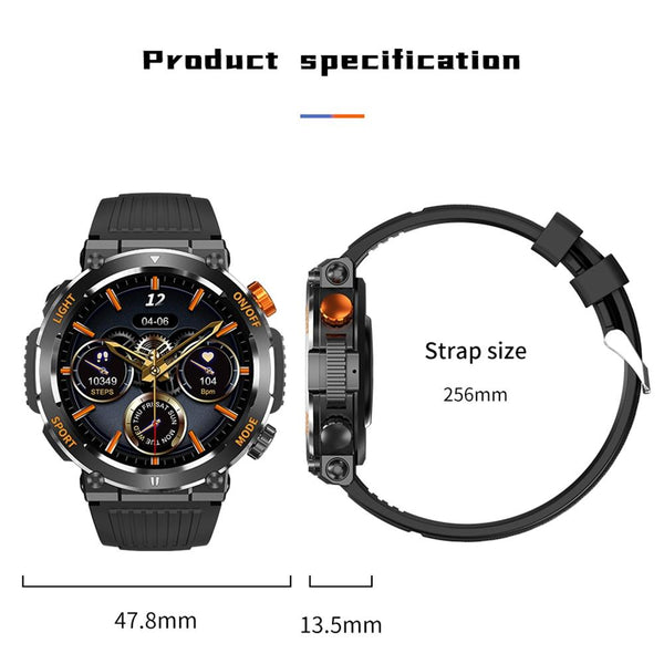 1.46 Inch Round Screen Bluetooth Smart Watch Support Health Monitoring & 100+ Sports Modes Smart Watches