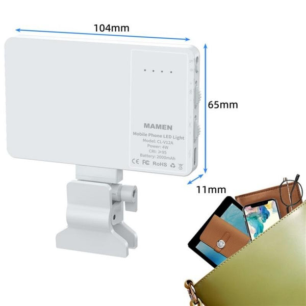 Led Fill Light For Phone Laptop Video Conferencing White Selfie Lights