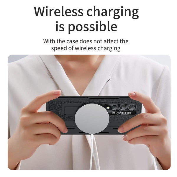 For Samsung Galaxy Z Fold4 5G Full Coverage Phone Case With Hinge Integrated Design Blue Other Mobile Accessories