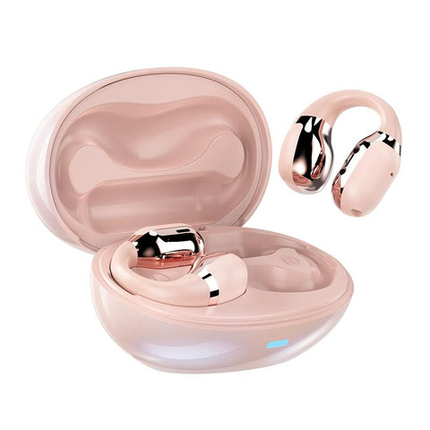 Zga Symphony Gs09s Air Conduction Tws Bluetooth Earphone Pink Earbuds