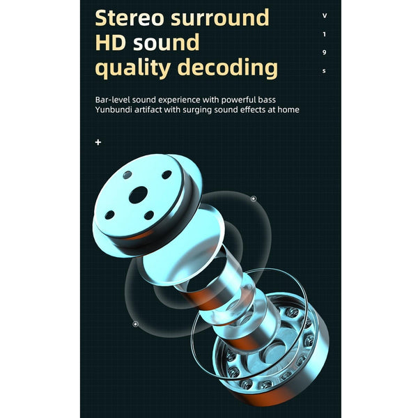 Business Style Bluetooth 5.0 Earphone With Fingerprint Touch Purple Earbuds