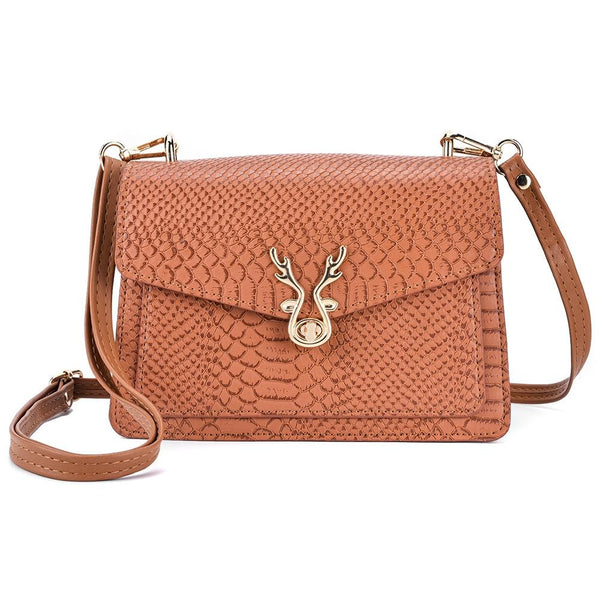Stylish Crocodile Leather Crossbody Phone Bag Pink Women's Bags & Handbags
