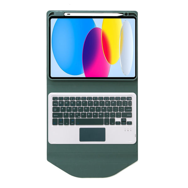 Bluetooth Keyboard Leather Tablet Case With Pen Slot And Touchpad Sky Keyboards