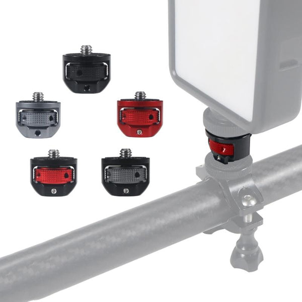 Universal 1 / 4 Inch Camera Adapter For Dji Pocket 2 Insta360 One X2 Black + Red Cables & Adapters