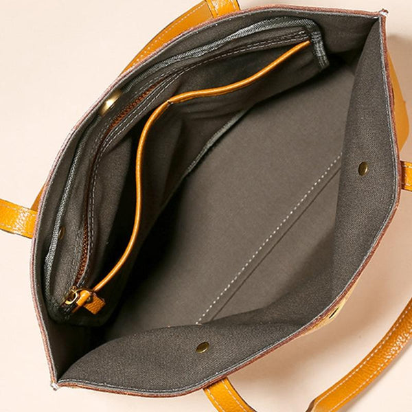 Stylish Leather Tote For Women Dark Green Women's Bags & Handbags