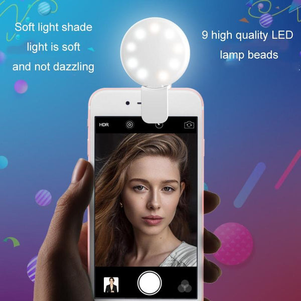 2 Pack Led Selfie Light For Mobile Phone Photography_Black Selfie Lights