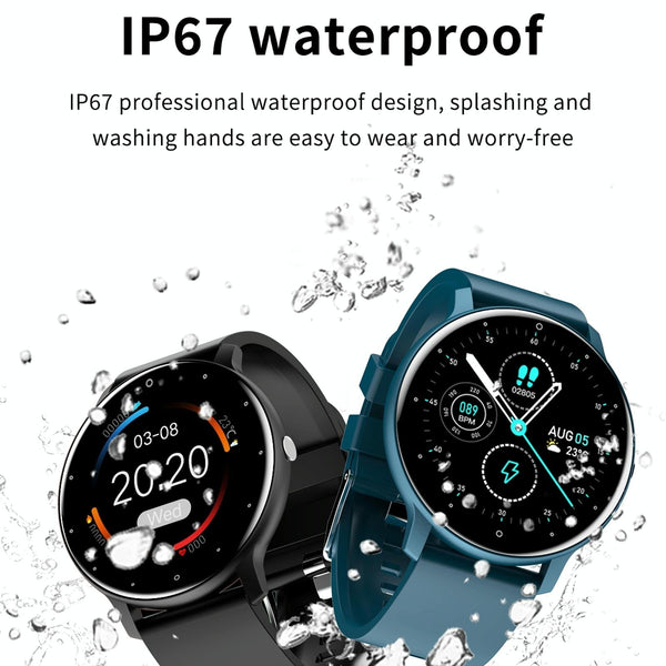 1.28 Inch Touch Screen Ip67 Waterproof Smart Watch Support Blood Pressure Monitoring Sleep Heart Rate Pink Smart Watches