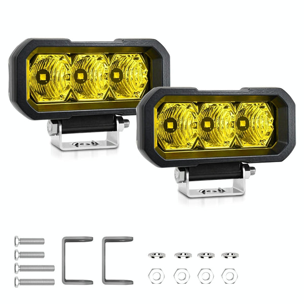 40W 9V 30V 5 Inch Waterproof Eye Headlight Floodlight Yellow Light Led Car Lights