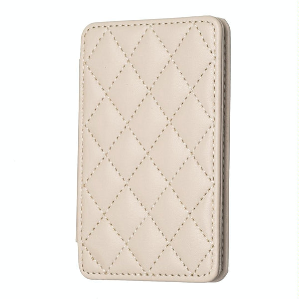Parallel Deals Rhombus Pattern Card Bag Back Sticker For Mobile Phones Beige Cases Covers & Skins