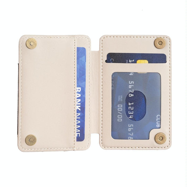 Parallel Deals Rhombus Pattern Card Bag Back Sticker For Mobile Phones Beige Cases Covers & Skins