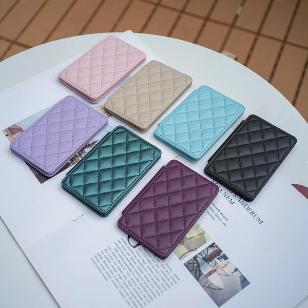 Parallel Deals Rhombus Pattern Card Bag Back Sticker For Mobile Phones Beige Cases Covers & Skins